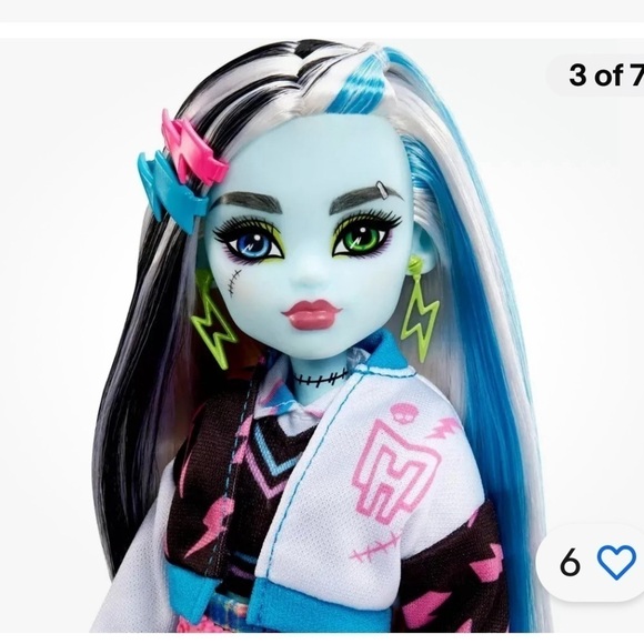 Monster High Doll Frankie Stein with Accessories & Pet Posable - Picture 9 of 9